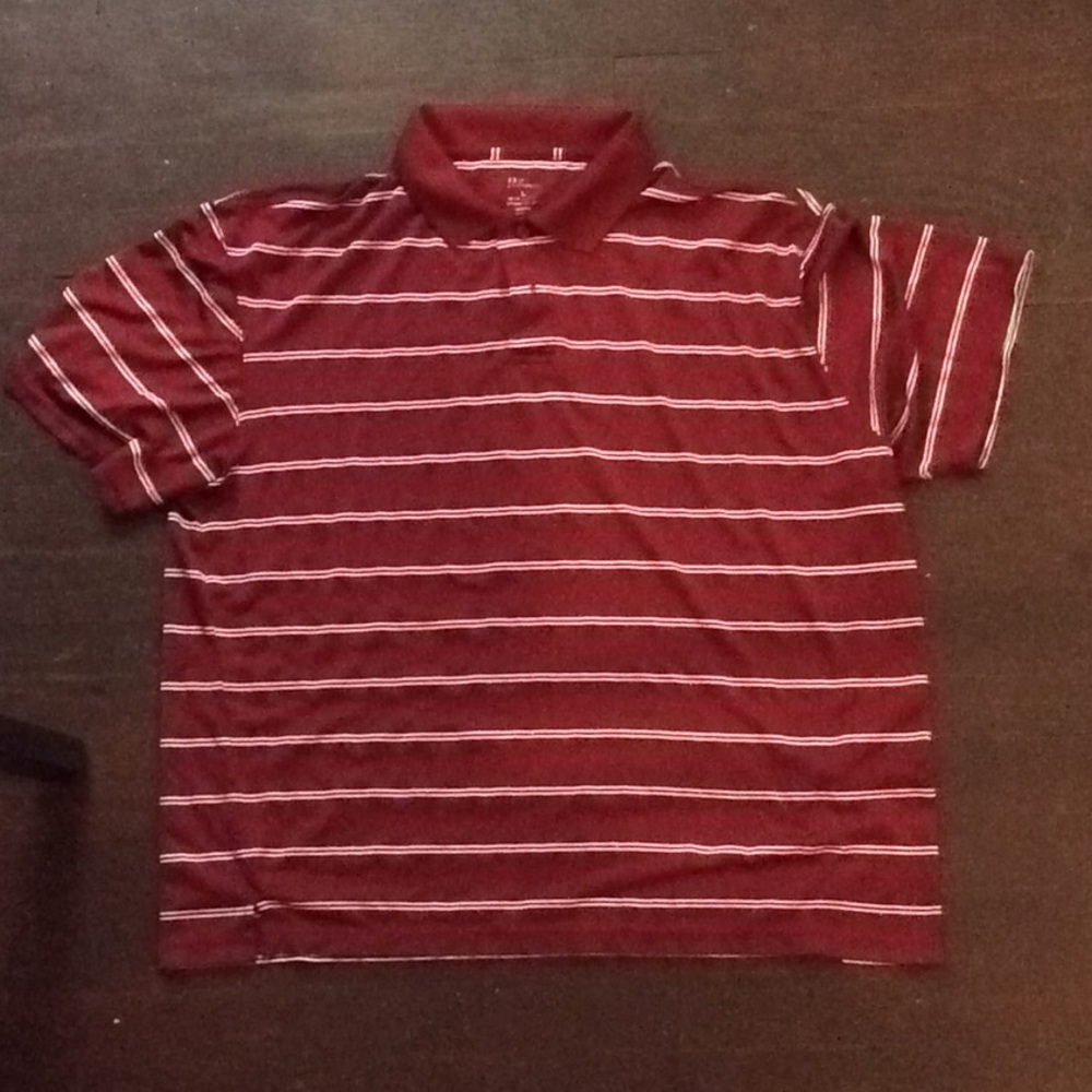 Striped polo shirt size large